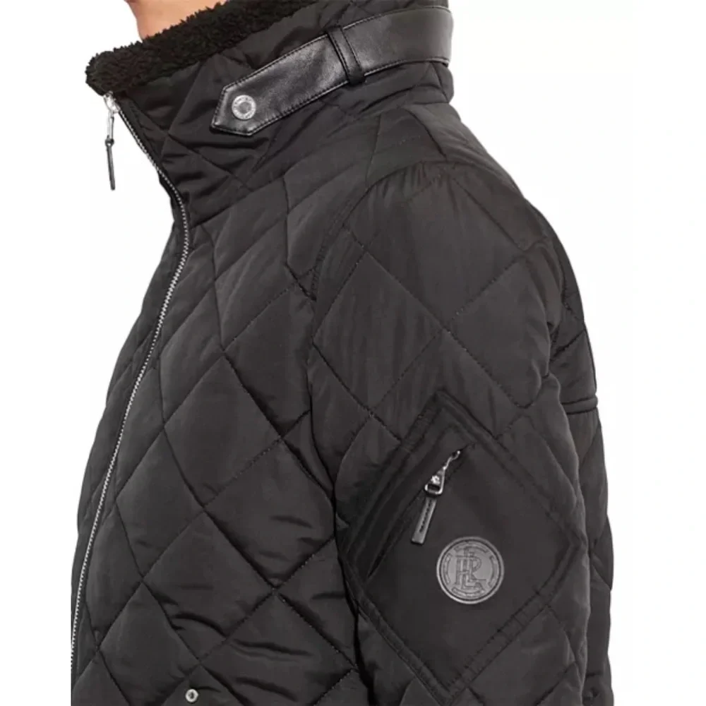 Ralph Lauren Quilted Black Zip-Front Jacket - Picture 5 of 11